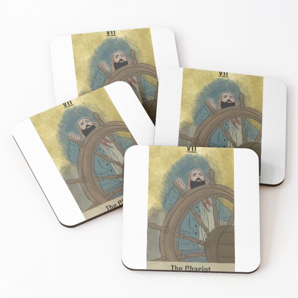 Item preview, Our Flag Means Death Tarot - The Chariot designed and sold by SuperbScribbles.