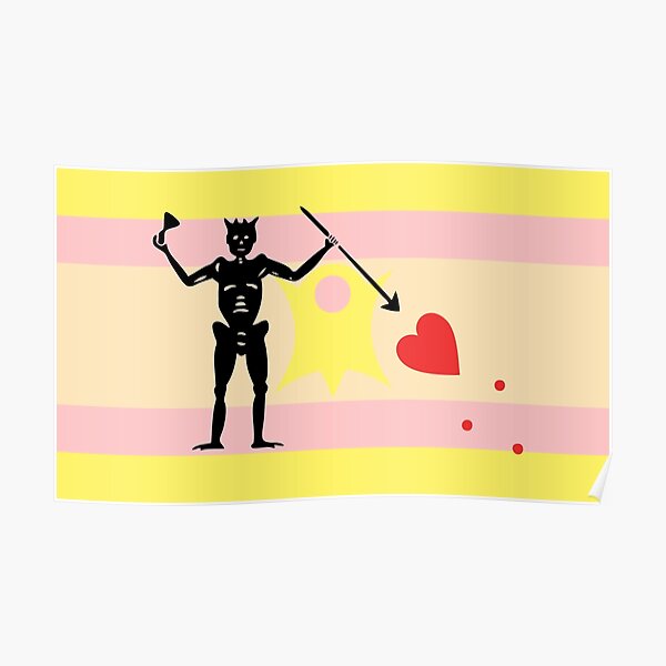 Nominsexual Pride Blackbeard Poster For Sale By Beccapaintmore Redbubble