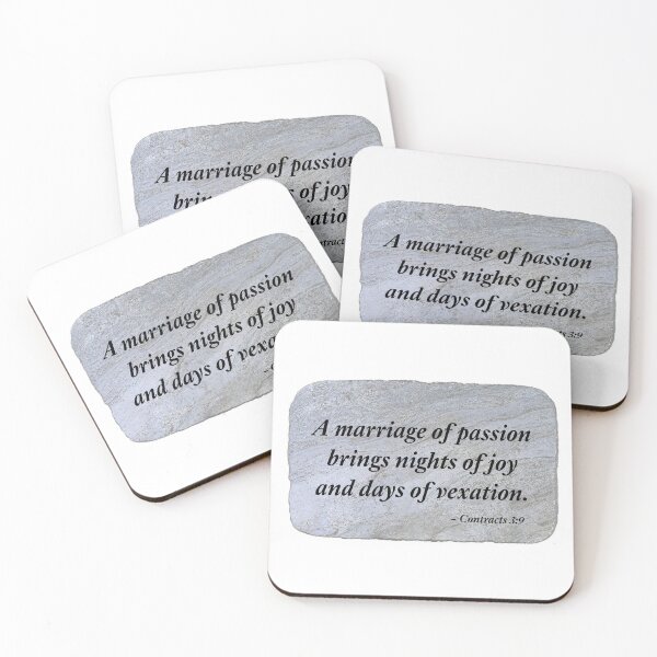 Item preview, A marriage of passion brings nights of joy and days of vexation. designed and sold by Chemobius.