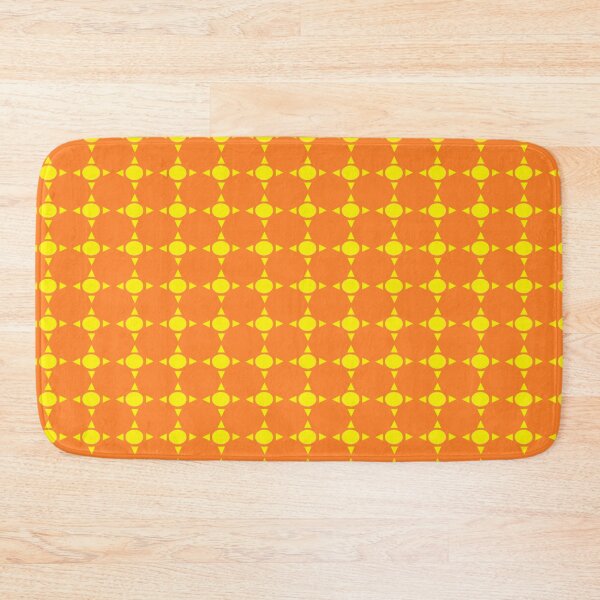 Item preview, Volksbolts/KABFA Designs, Yellow Sun, circles and triangles on orange background designed and sold by KABFA Designs.