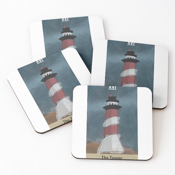 Item preview, Our Flag Means Death Tarot - The Tower designed and sold by SuperbScribbles.