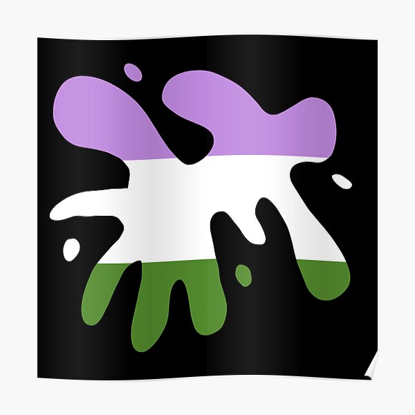 Gender Queer Pride Flag Splatter Poster For Sale By Wabbassoart Redbubble 3706