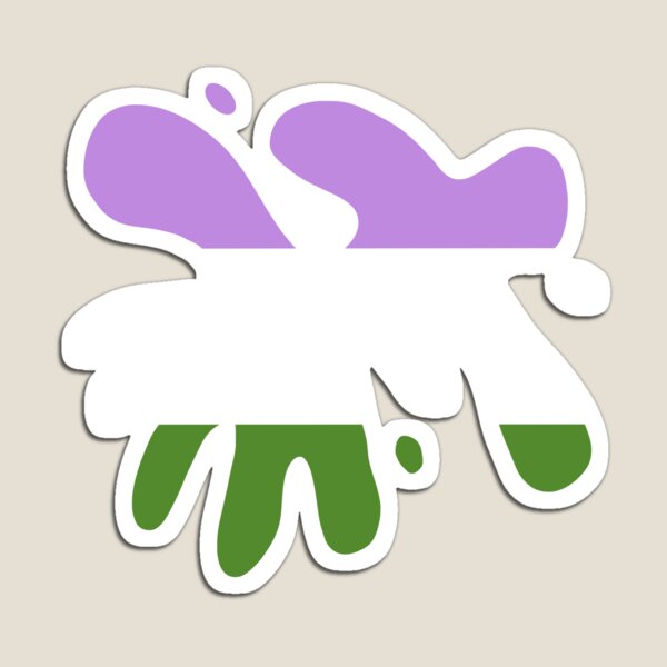 Item preview, Gender Queer Pride Flag Splatter designed and sold by wabbassoart.