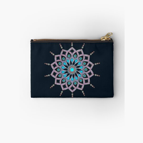 Artikelvorschau, Fourteen Pointed Cosmic Mandala In Metallic Glass entworfen und verkauft von kernowerno.