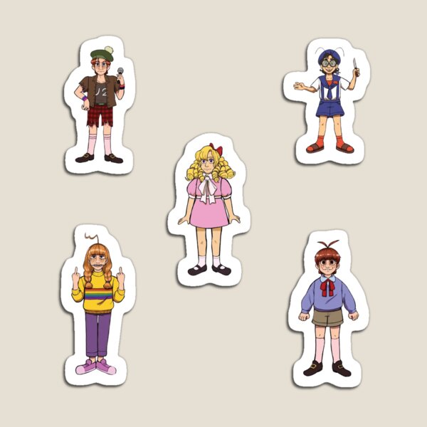BlueyCapsules characters pack of 8 Sticker for Sale by issamdesing