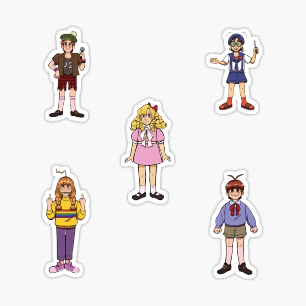 BlueyCapsules characters pack of 8 Sticker for Sale by issamdesing