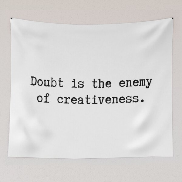 Item preview, Constantin Stanislavski Quote Doubt is the enemy of creativeness. designed and sold by violet-hope.