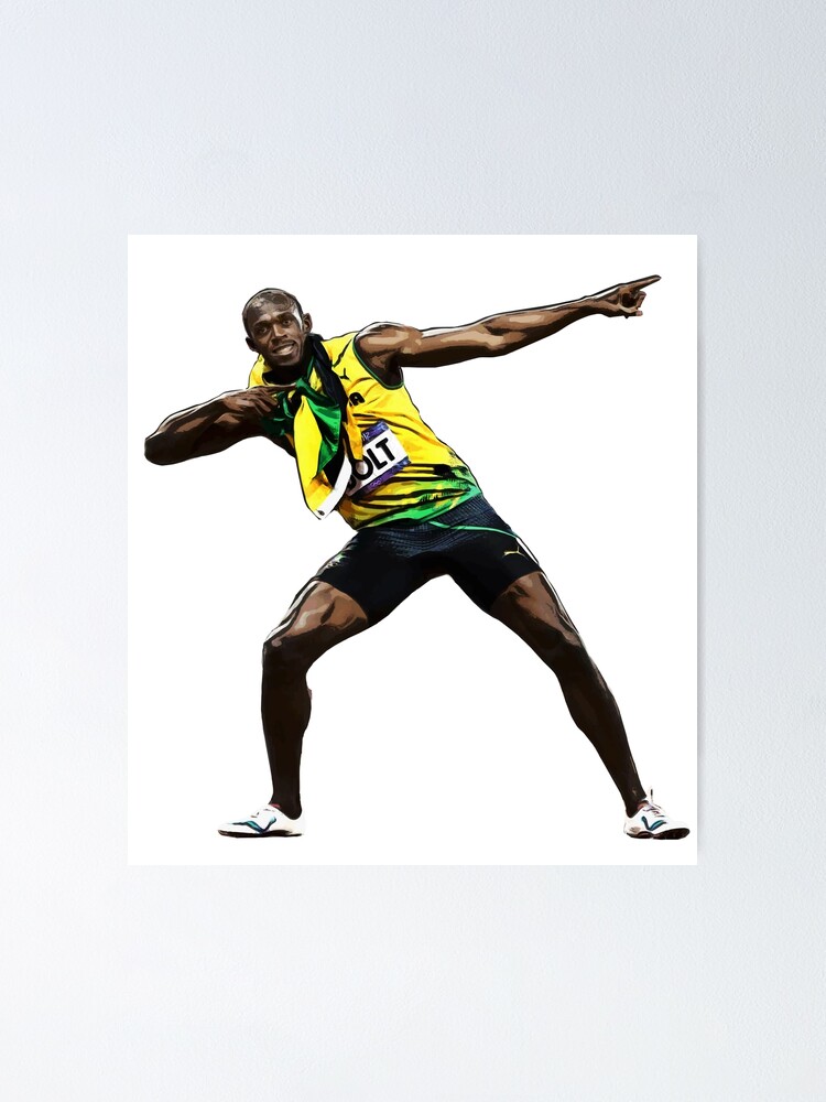 Usain Bolt Jamaica Poster FREE US SHIPPING