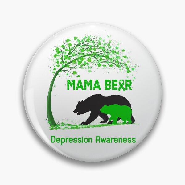 Item preview, Mama Bear Depression Awareness designed and sold by Mnrshirley.