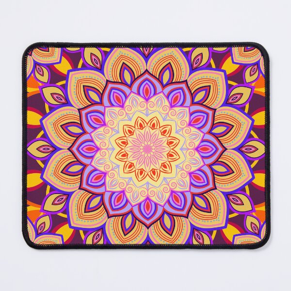 Item preview, Yellow and purple mandala designed and sold by FGCART.