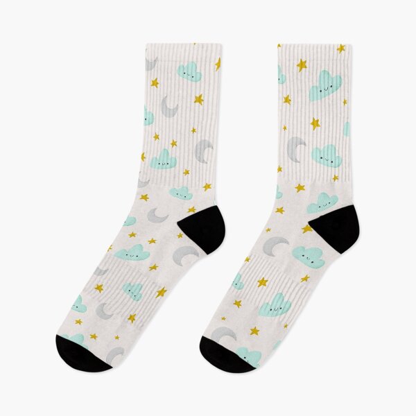Item preview, Cute Happy Clouds Moon and Stars designed and sold by Heather Rosas.