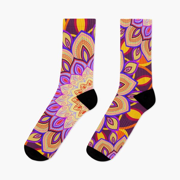 Item preview, Yellow and purple mandala designed and sold by FGCART.