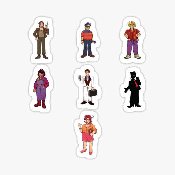 BlueyCapsules characters pack of 5 | Sticker