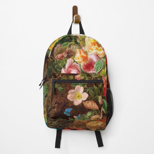 Item preview, Still Life with Roses and Butterflies by a Brook in a Forest  Josef Lauer designed and sold by TeeARTHY.