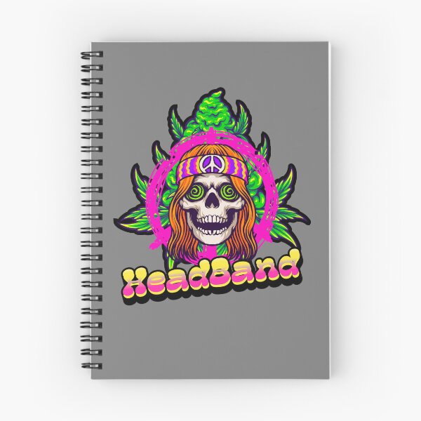 Item preview, Headband Marijuana - Hippie Skull Bud Plant - Weed Strains - Stoner designed and sold by YomeHayin.