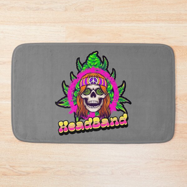 Item preview, Headband Marijuana - Hippie Skull Bud Plant - Weed Strains - Stoner designed and sold by YomeHayin.