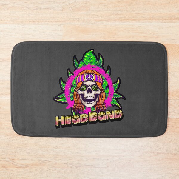 Item preview, Headband Marijuana - Hippie Skull Bud Plant - Weed Strains - Stoner Merch designed and sold by YomeHayin.