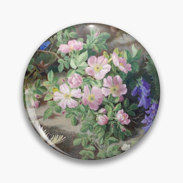 Artikelvorschau, Großes Stillleben mit Alpenblumen-Schmetterlingen, Großes Stillleben mit Alpenblumen-Stillleben Josef Lauer entworfen und verkauft von TeeARTHY.