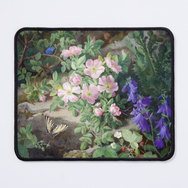 Item preview, Large Still Life with Alpine Flower butterflies ,Großes Stillleben mit Alpenblumen Still Life Josef Lauer designed and sold by TeeARTHY.