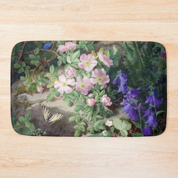Item preview, Large Still Life with Alpine Flower butterflies ,Großes Stillleben mit Alpenblumen Still Life  Josef Lauer designed and sold by TeeARTHY.