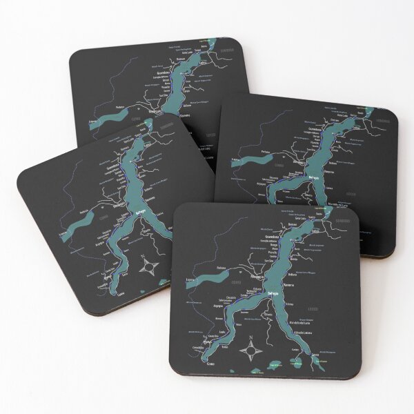 Item preview, Lake Como Map designed and sold by kotica.