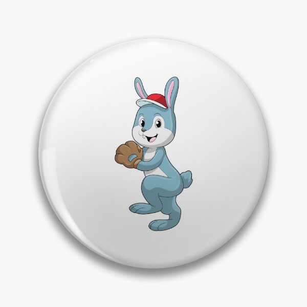 Item preview, Bunny at Baseball with Baseball glove designed and sold by Snabdesign84.