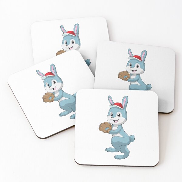 Item preview, Bunny at Baseball with Baseball glove designed and sold by Snabdesign84.