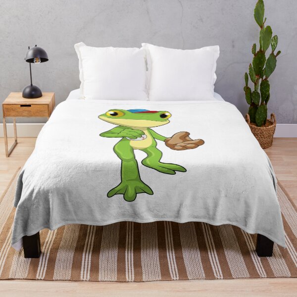 Item preview, Frog at Baseball with Baseball glove designed and sold by Snabdesign84.