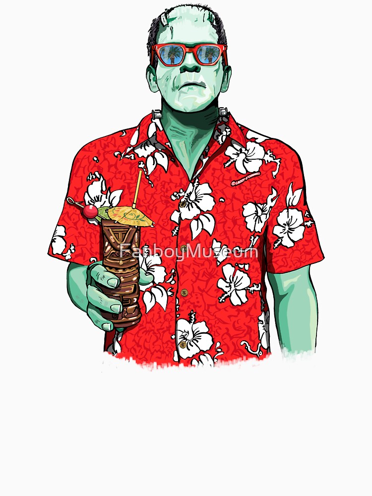 Thumbnail 7 of 7, Classic T-Shirt, Dr. Frankenstein's Tiki Monster designed and sold by FanboyMuseum.