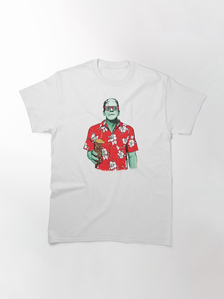 Thumbnail 3 of 7, Classic T-Shirt, Dr. Frankenstein's Tiki Monster designed and sold by FanboyMuseum.
