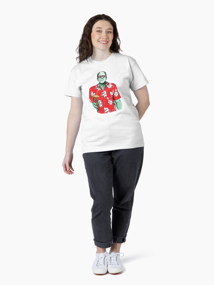 Thumbnail 4 of 7, Classic T-Shirt, Dr. Frankenstein's Tiki Monster designed and sold by FanboyMuseum.