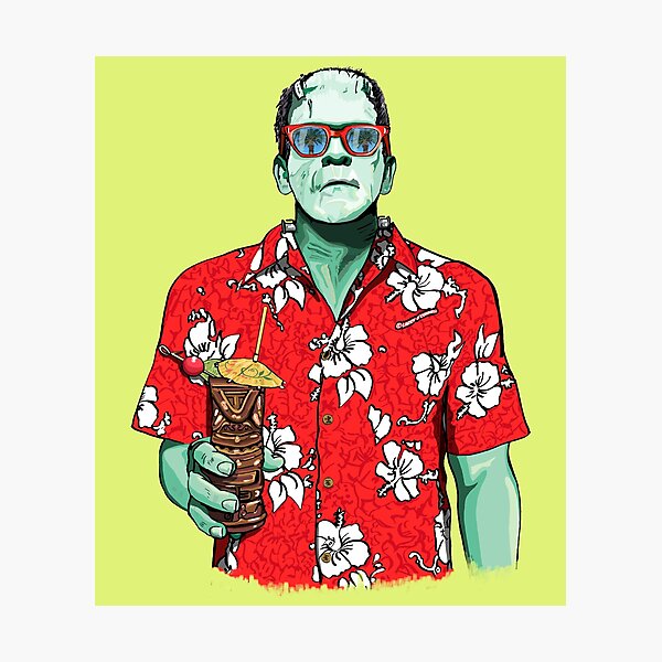 Artikel-Vorschau von Dr. Frankensteins Tiki-Monster, designt und verkauft von FanboyMuseum.