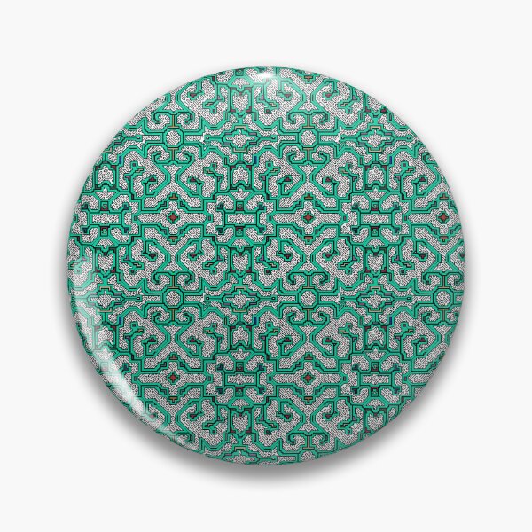 Item preview, Shipibo Conibo Peruvian Jungle Peru Rainforest Amazon Tribal Print in Green designed and sold by Art-and-Archaeo.