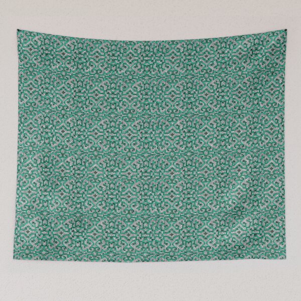 Item preview, Shipibo Conibo Peruvian Jungle Peru Rainforest Amazon Tribal Print in Green designed and sold by Art-and-Archaeo.
