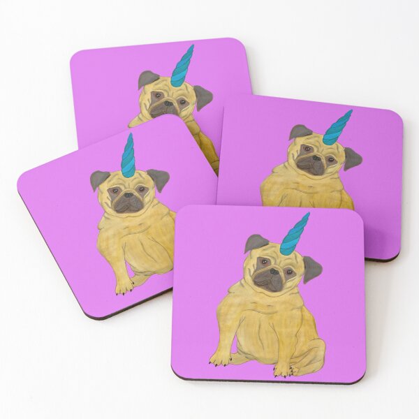 Item preview, Uni-pug, Pug With Unicorn Horn designed and sold by LuvbuzzArt.
