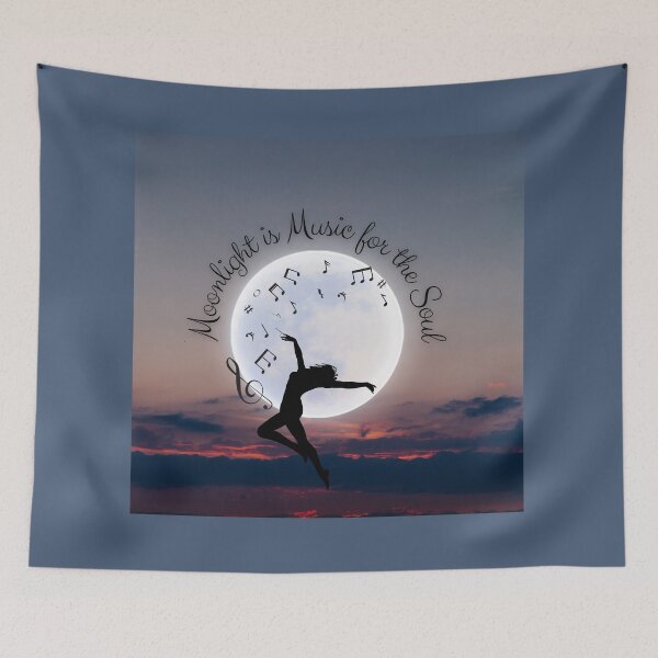 Item preview, This enchanting design depicts the silhouette of a woman dancing... Moonlight is music for the Soul designed and sold by ditzy-designs.