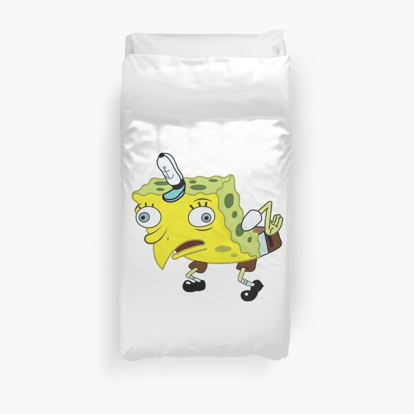 High Quality Spongebob Meme Duvet Cover