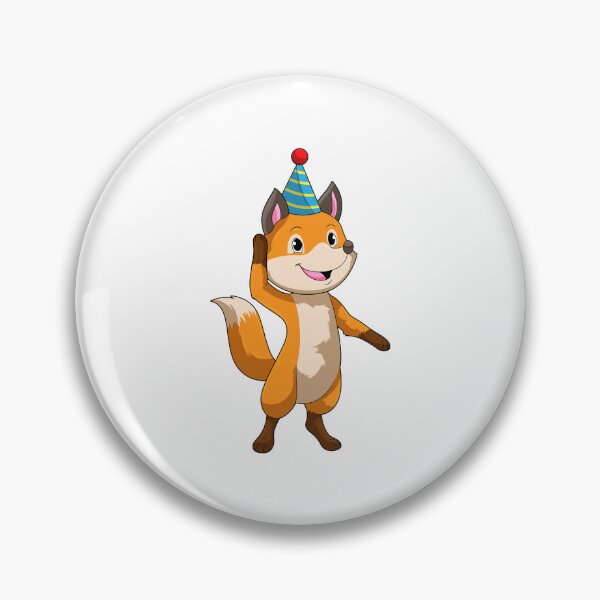 Item preview, Fox at Party with Party hat designed and sold by Snabdesign84.