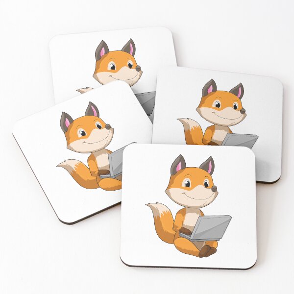 Item preview, Fox with Laptop designed and sold by Snabdesign84.