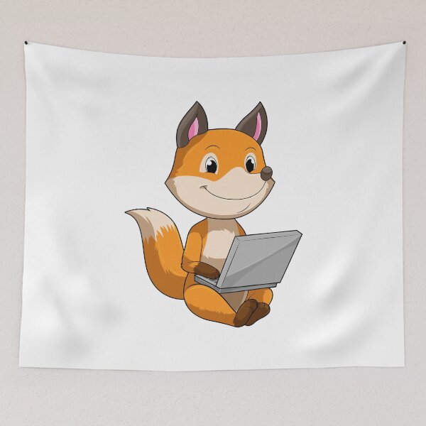 Item preview, Fox with Laptop designed and sold by Snabdesign84.
