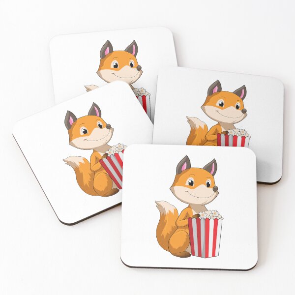 Item preview, Fox with Popcorn designed and sold by Snabdesign84.