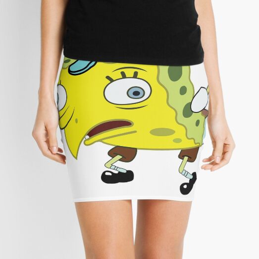 High Quality Spongebob Meme Mini Skirt