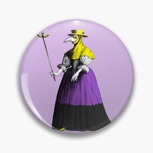 Item preview, Lady Plague Doctor (nonbinary pride flag) designed and sold by Alex Tal.