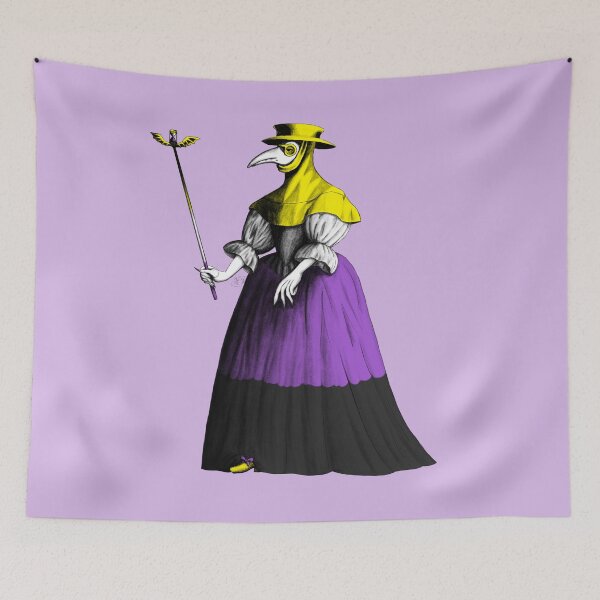 Item preview, Lady Plague Doctor (nonbinary pride flag) designed and sold by Alex Tal.
