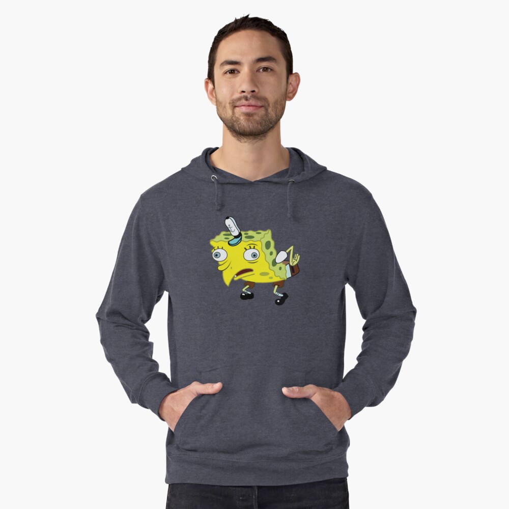 High Quality Spongebob Meme Lightweight Hoodie By Lukepaccione