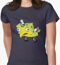High Quality Spongebob Meme Women's Fitted T-Shirt