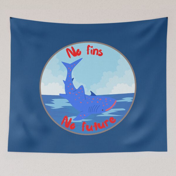 Item preview, No Fins No Future – Save Sharks Design designed and sold by DonneeCreations.