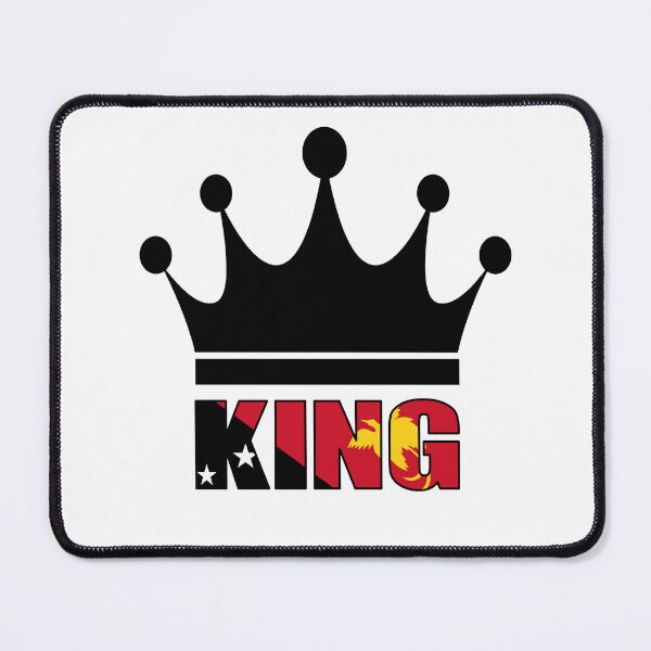 Item preview, King of Papua New Guinea with Flag designed and sold by PNG-pikinini.