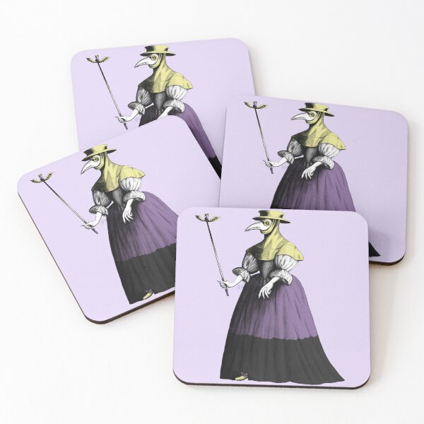 Item preview, Antique Lady Plague Doctor (nonbinary pride flag) designed and sold by Alex Tal.