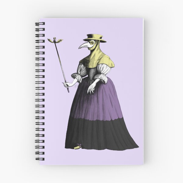 Item preview, Antique Lady Plague Doctor (nonbinary pride flag) designed and sold by Alex Tal.